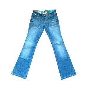y2k vintage low-rise flare jeans